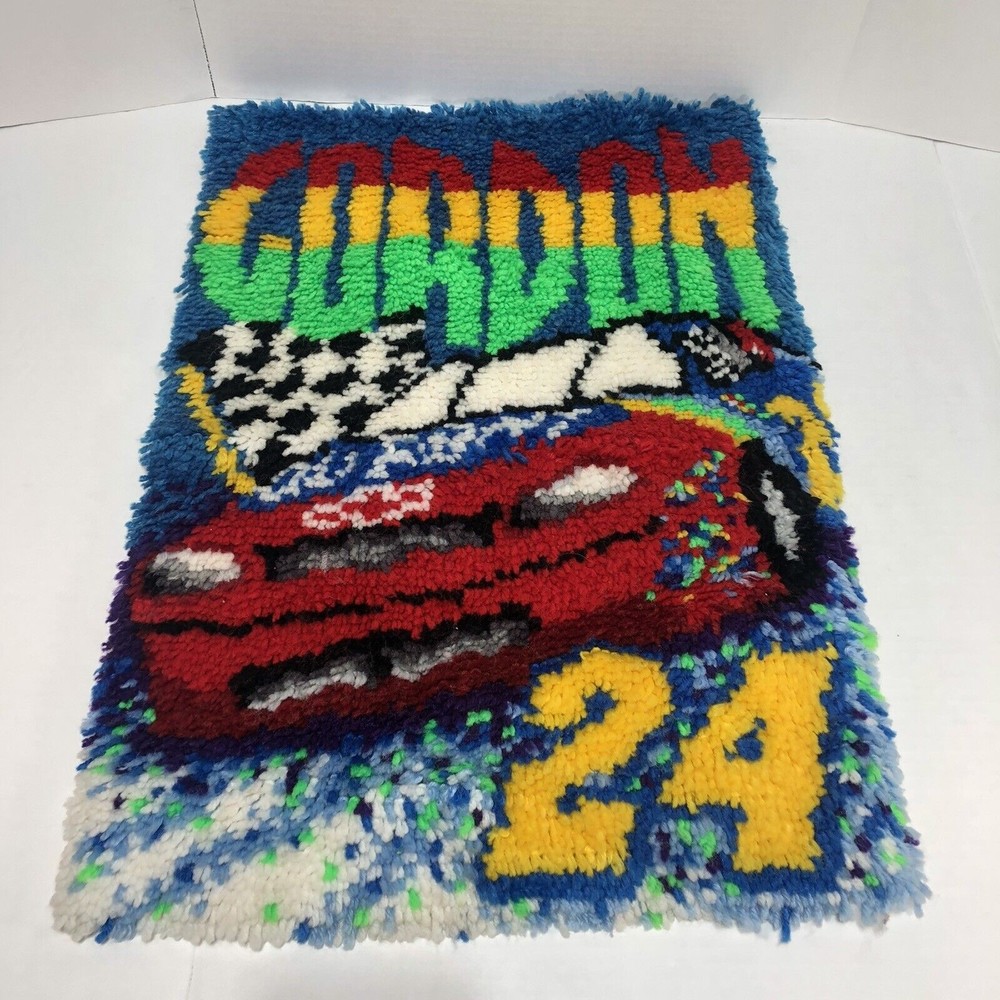 Jeff Gordon #24 Handmade Rug, 19”x28”, Multicolored, Area Rug/Mat